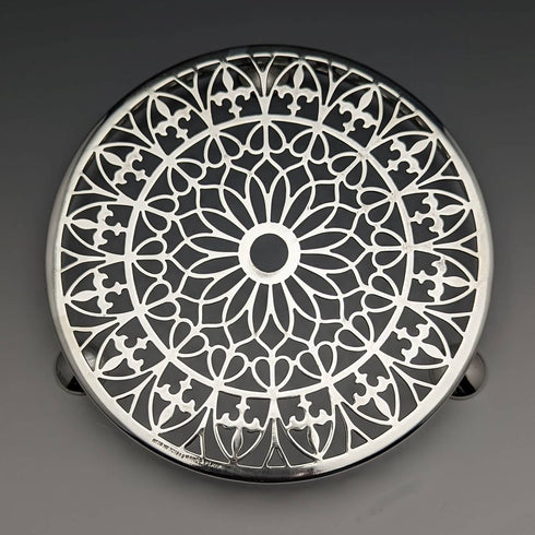 1923年 英国アンティーク シルバープレート製 ティーポットコースター